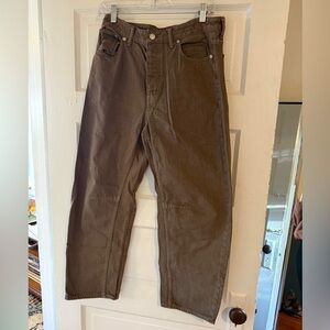 Madewell Darted Barrel Leg Jean